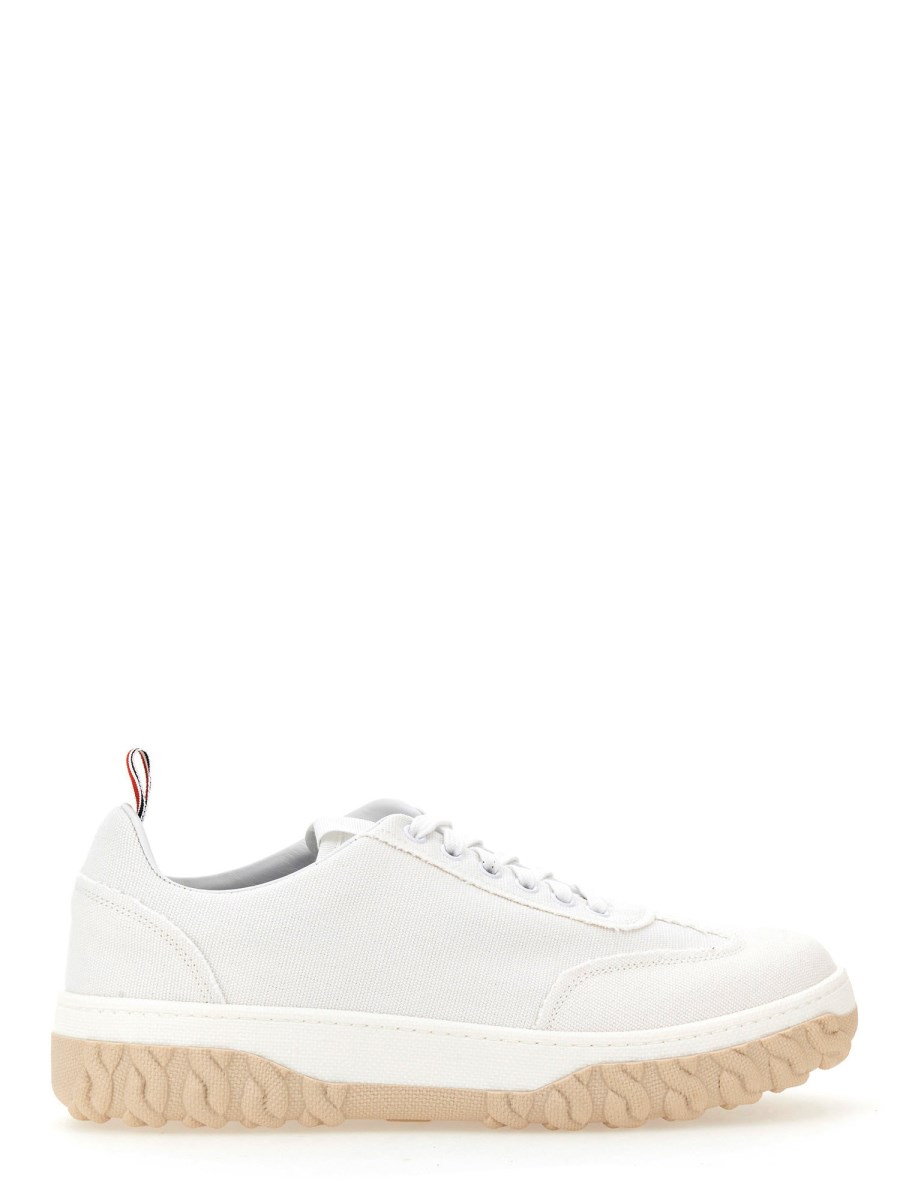 THOM BROWNE SNEAKER IN TELA DI COTONE