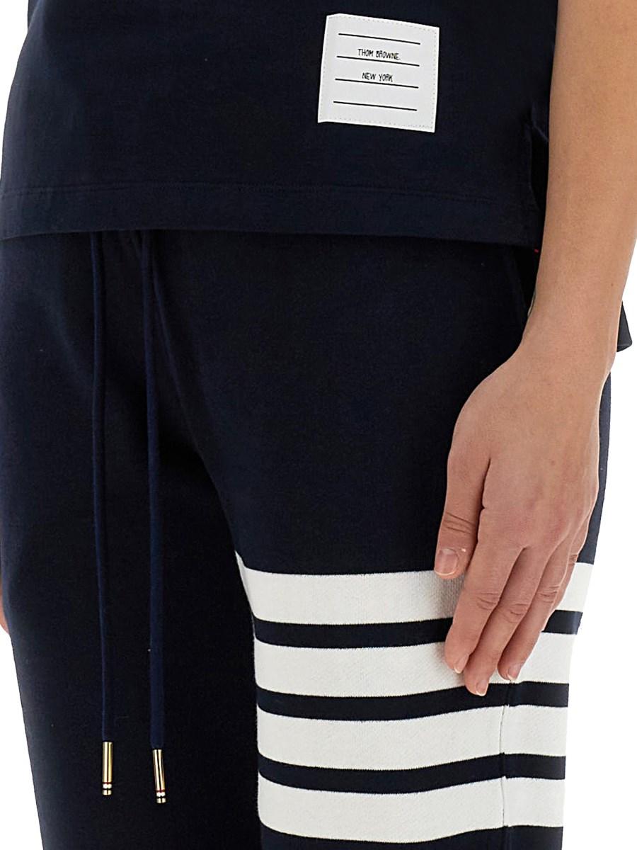 THOM BROWNE T-SHIRT IN COTONE