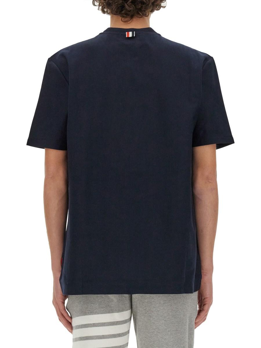 THOM BROWNE T-SHIRT IN JERSEY