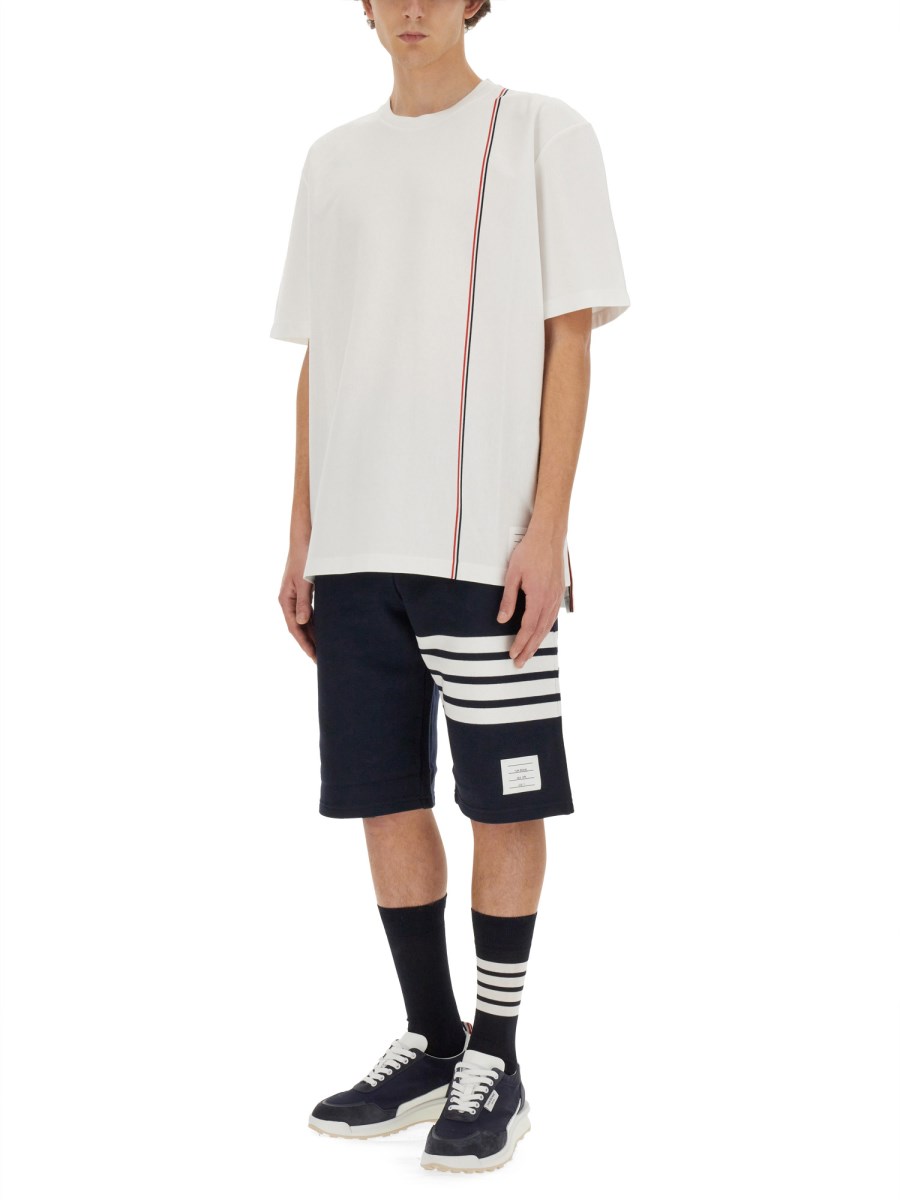 THOM BROWNE T-SHIRT IN JERSEY