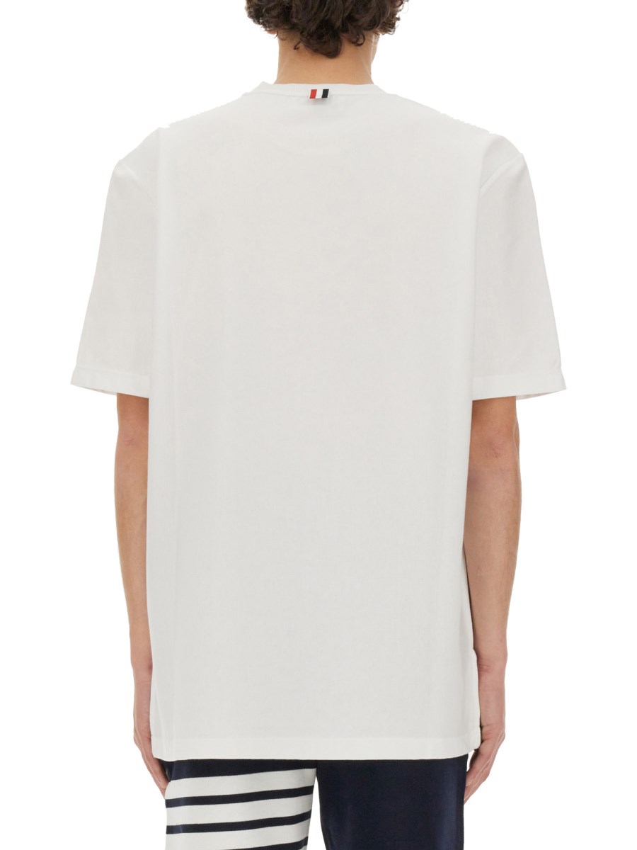 THOM BROWNE T-SHIRT IN JERSEY