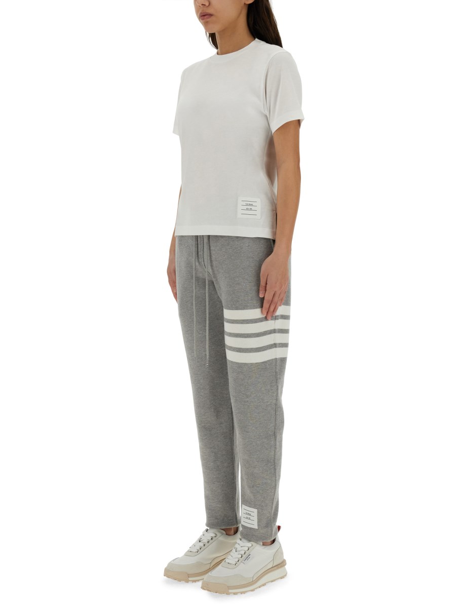 THOM BROWNE T-SHIRT IN JERSEY