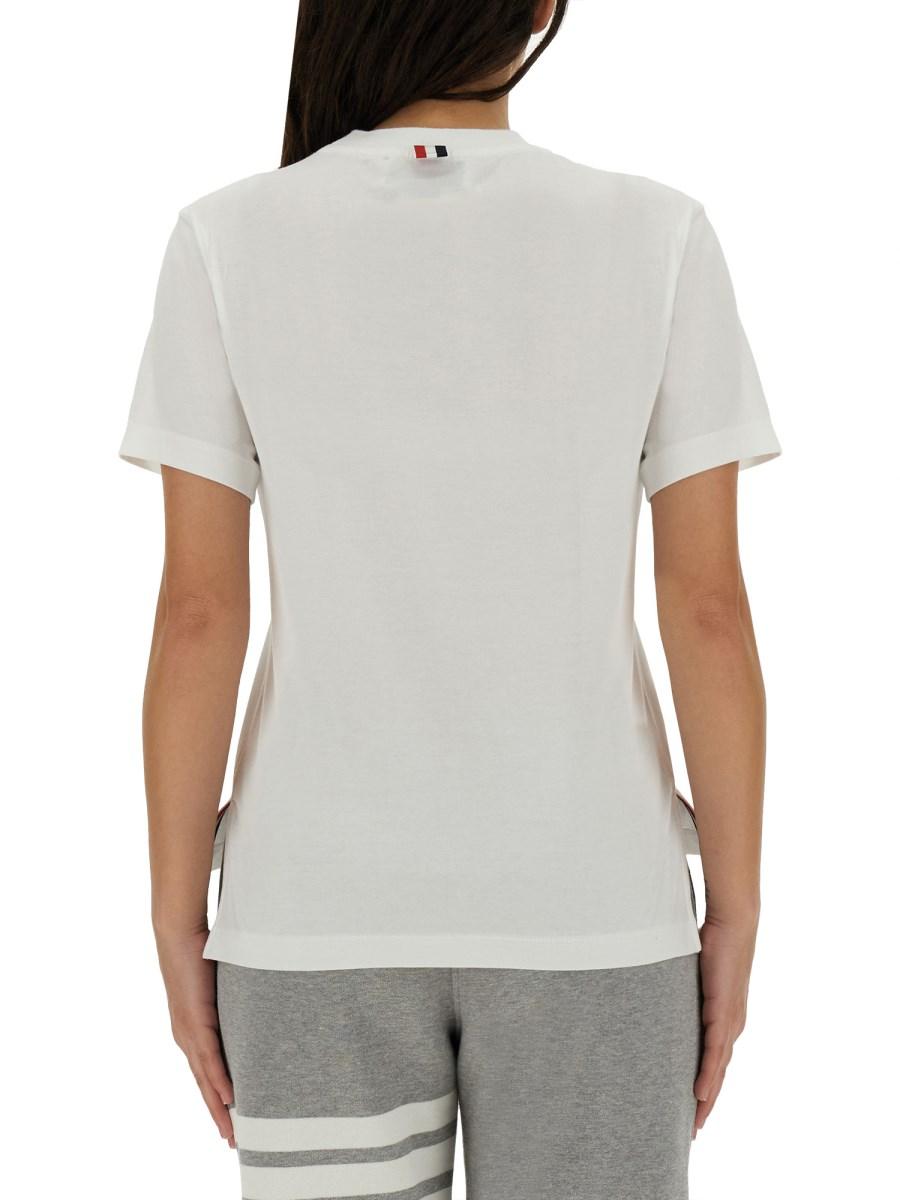 THOM BROWNE T-SHIRT IN JERSEY