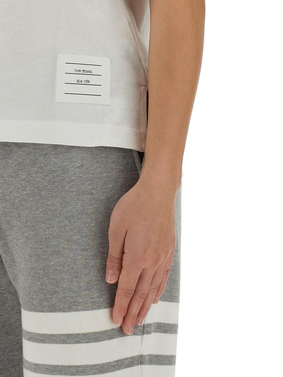 THOM BROWNE T-SHIRT IN JERSEY