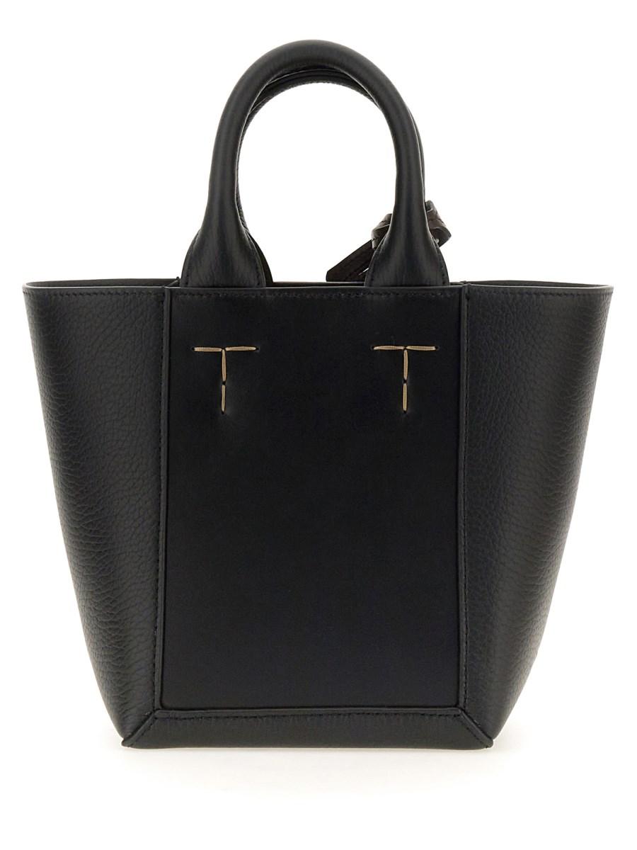 TOD'S BORSA SHOPPING CON LOGO IN PELLE