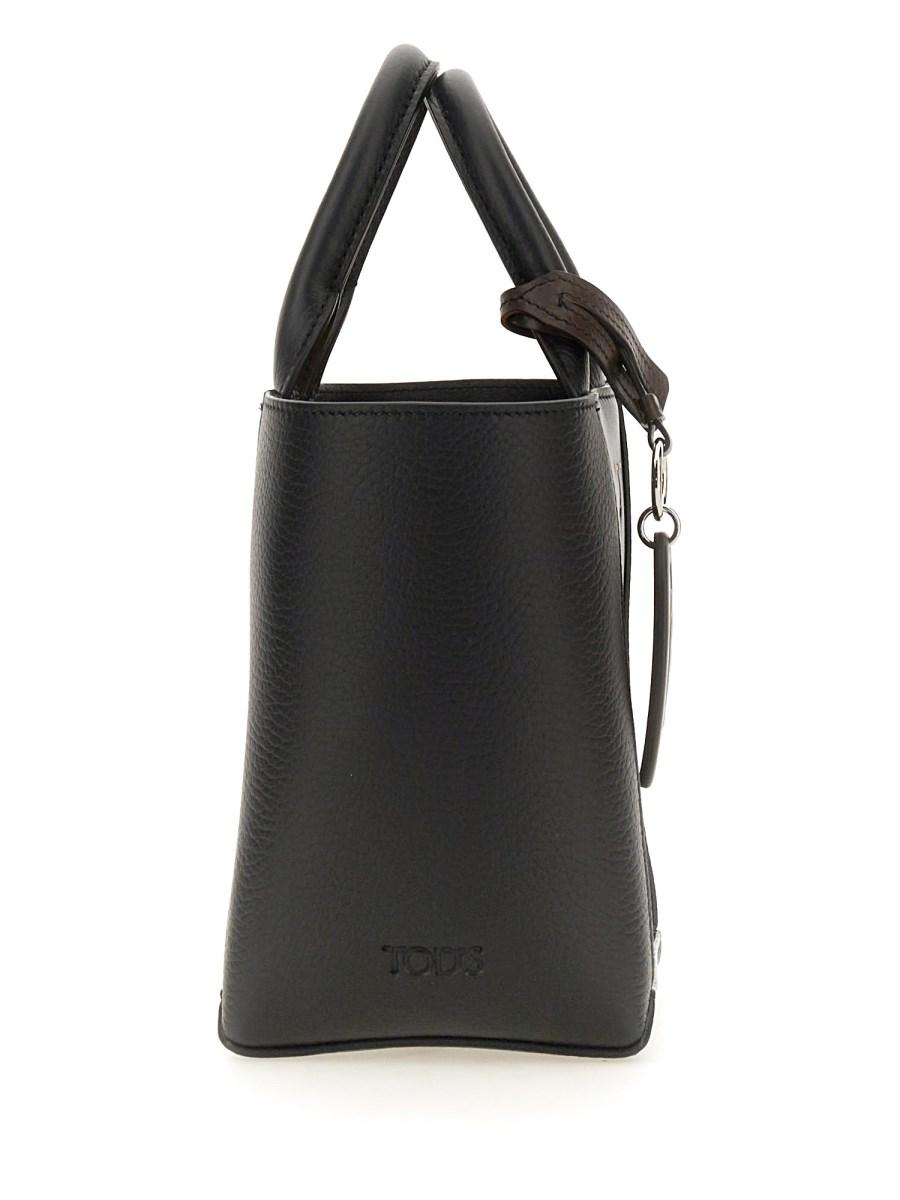 TOD'S BORSA SHOPPING CON LOGO IN PELLE