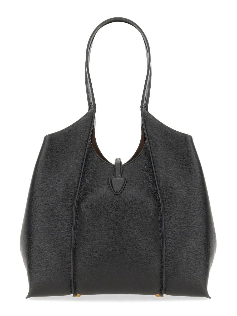 TOD'S BORSA TOTE T TIMELESS IN PELLE MARTELLATA