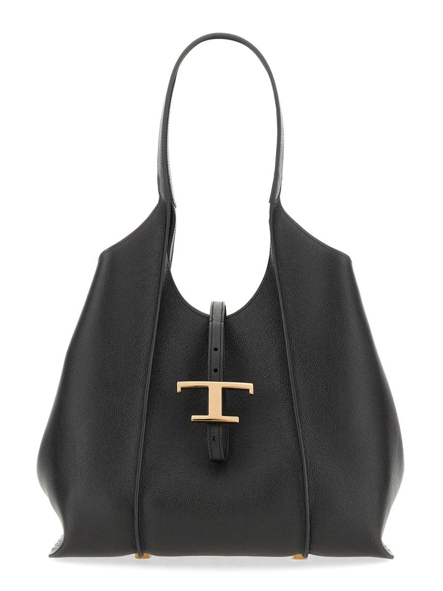 TOD'S BORSA TOTE T TIMELESS IN PELLE MARTELLATA