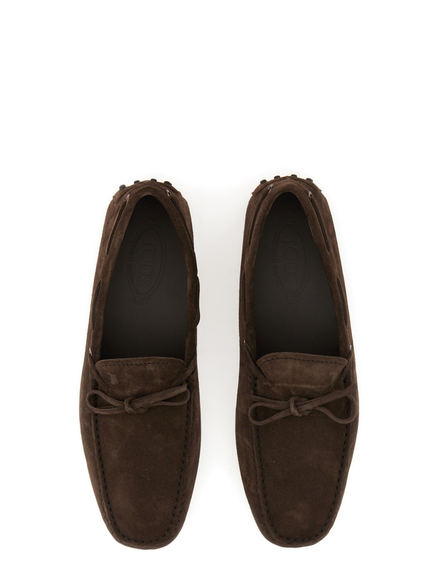 TOD'S MOCASSINO GOMMINO IN PELLE SCAMOSCIATA