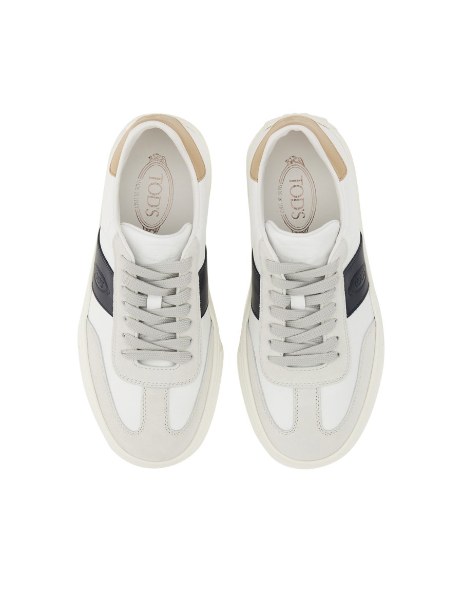 TOD'S SNEAKER IN PELLE CON LOGO