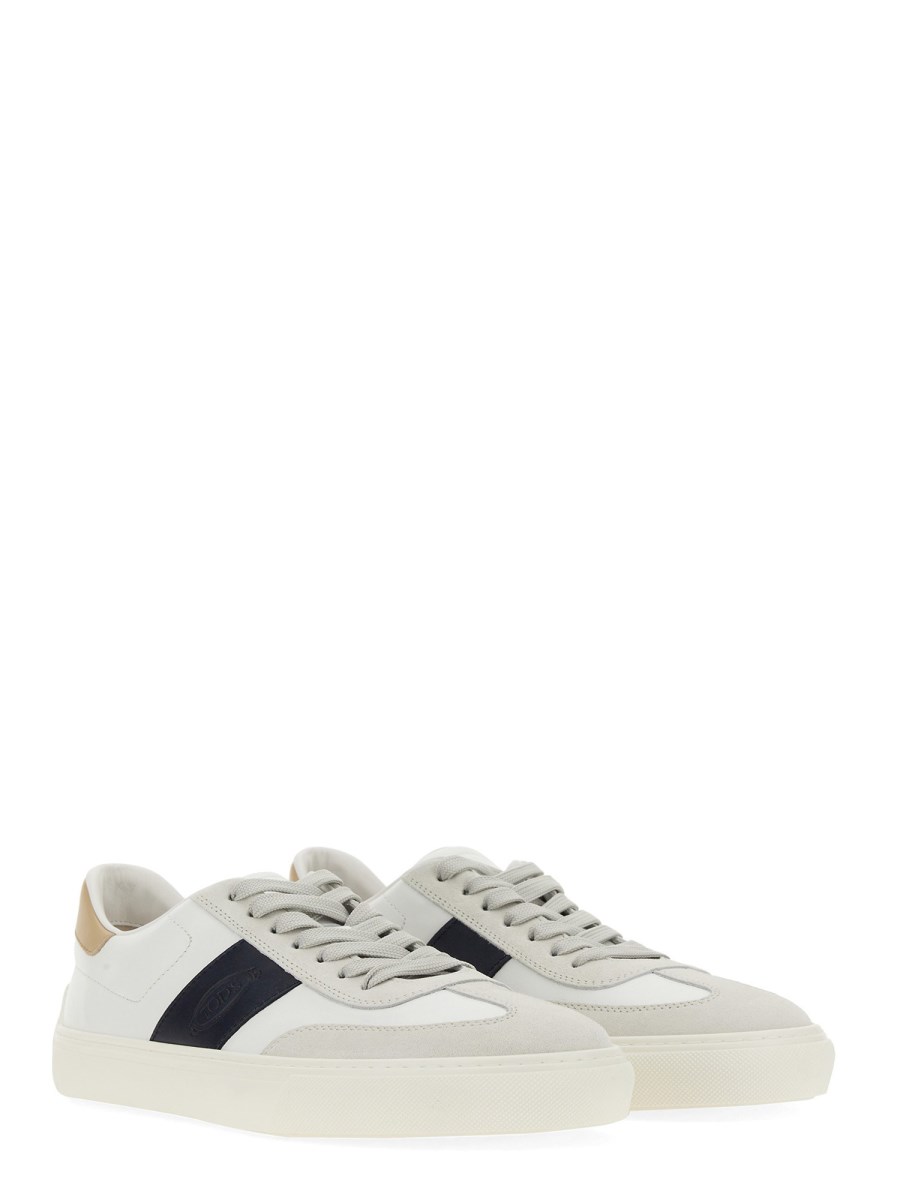 TOD'S SNEAKER IN PELLE CON LOGO
