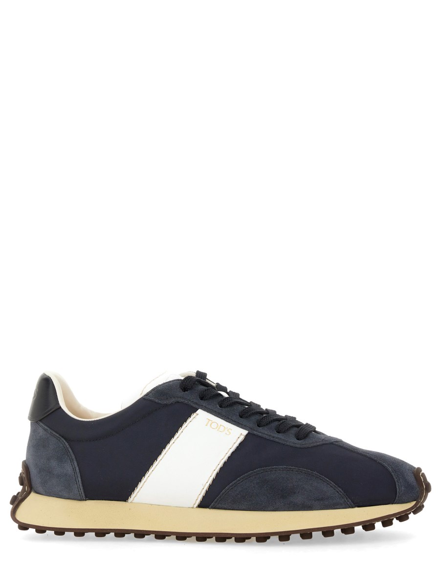 TOD'S SNEAKER T VINTAGE IN PELLE E TESSUTO TECNICO