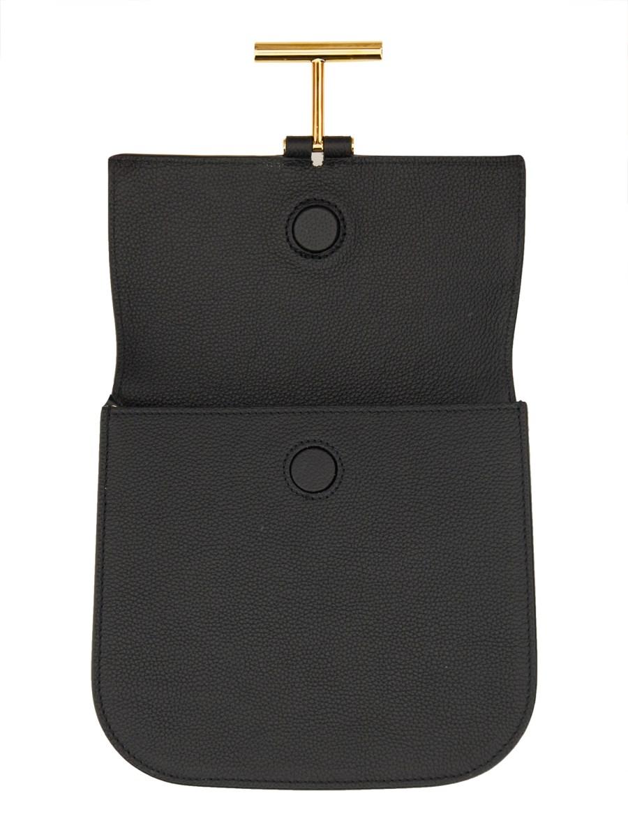 TOM FORD BORSA MINI TARA IN PELLE MARTELLATA