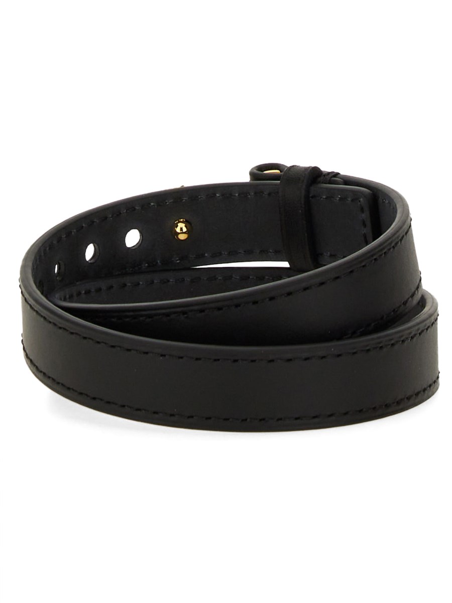 TOM FORD BRACCIALE IN PELLE CON LOGO