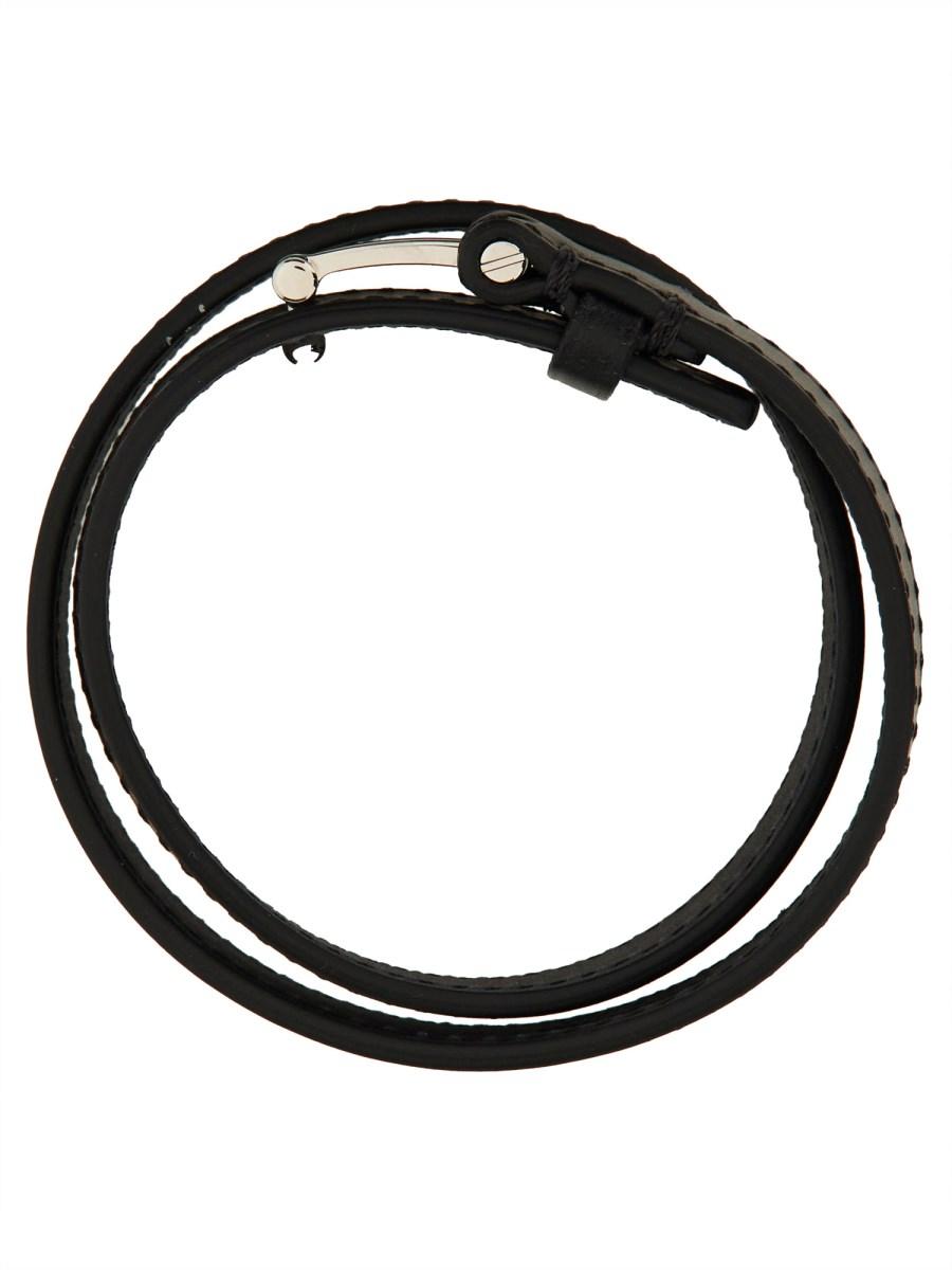 TOM FORD BRACCIALE IN PELLE CON LOGO
