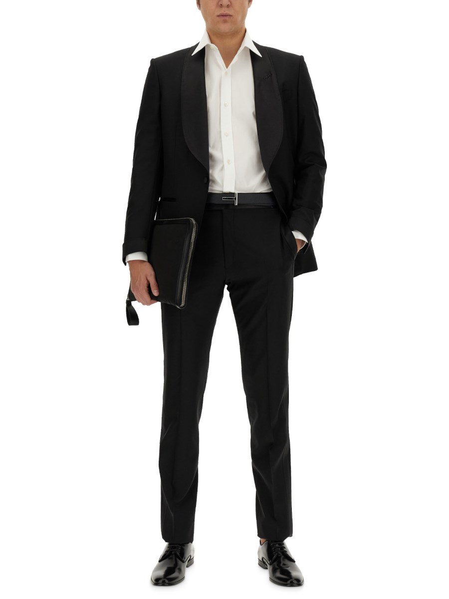 TOM FORD CAMICIA SLIM FIT IN POPELINE DI COTONE