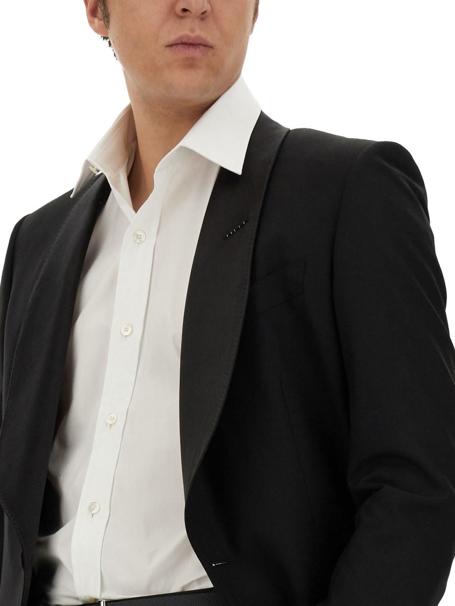 TOM FORD CAMICIA SLIM FIT IN POPELINE DI COTONE