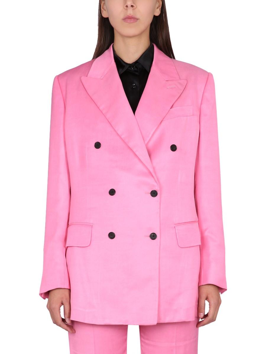 TOM FORD GIACCA BOYFRIEND IN SOFT FLUID TWILL