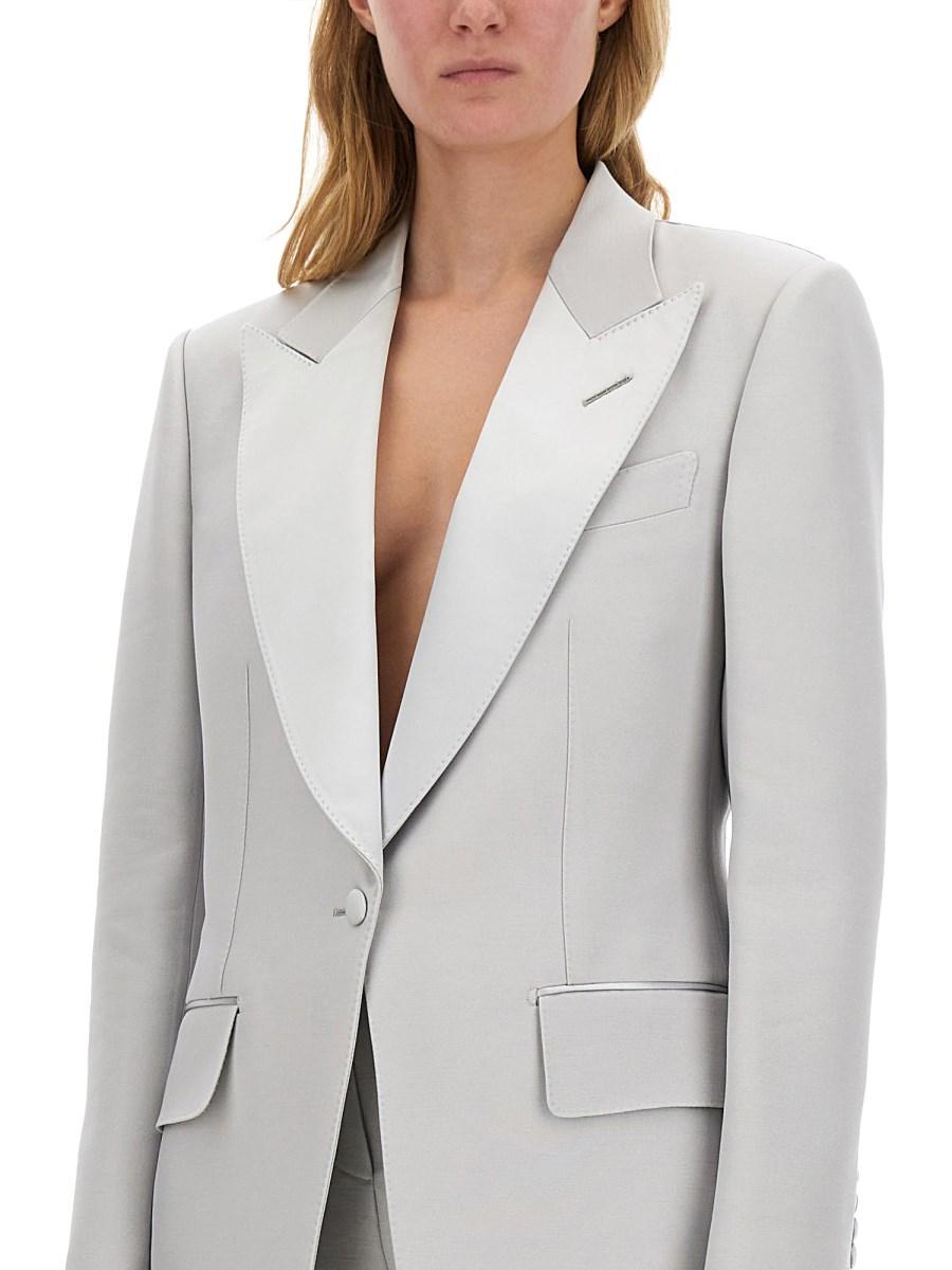 TOM FORD GIACCA TUXEDO MONOPETTO "BIANCA"