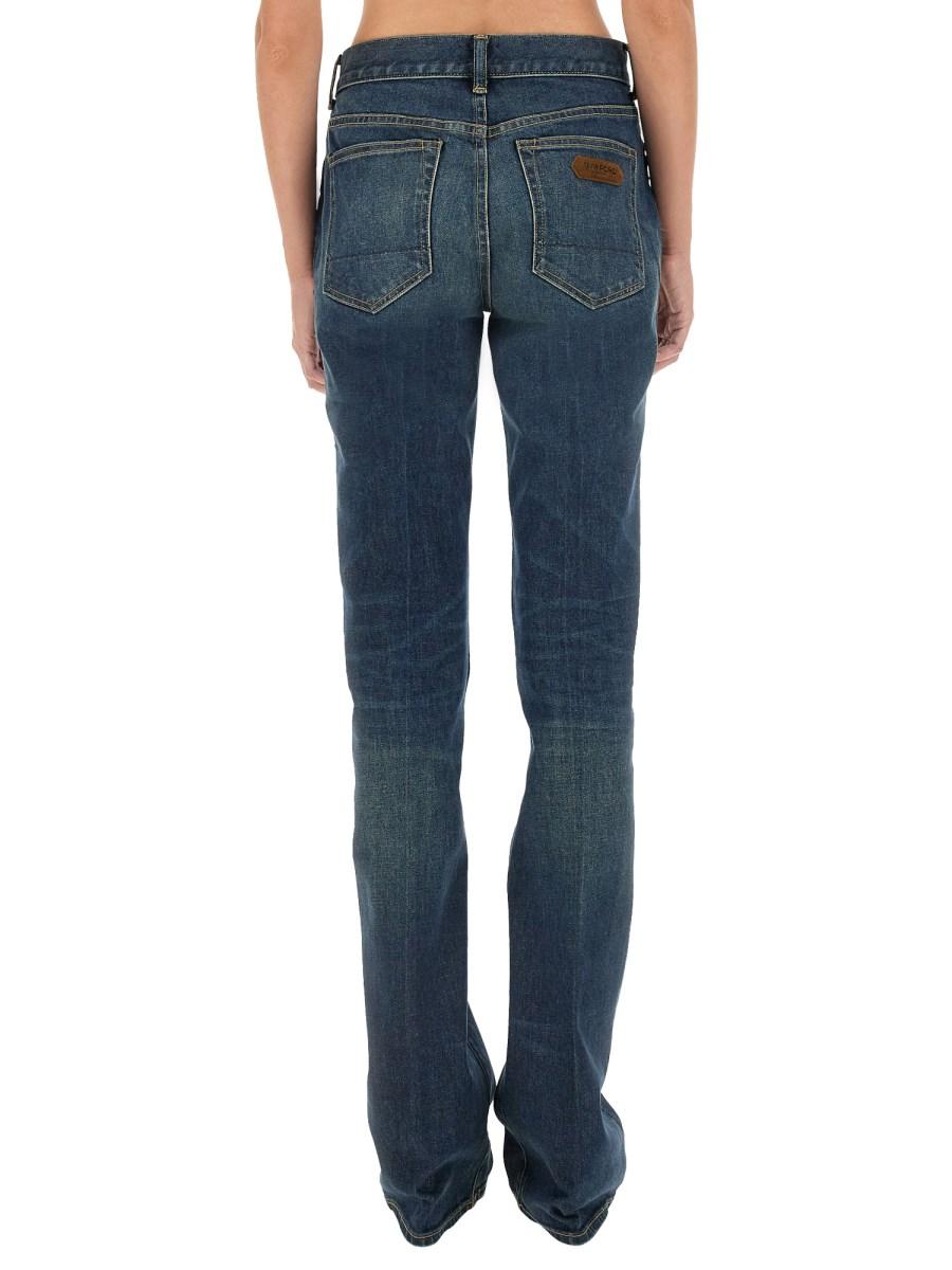 TOM FORD JEANS FALRE FIT IN DENIM DI COTONE