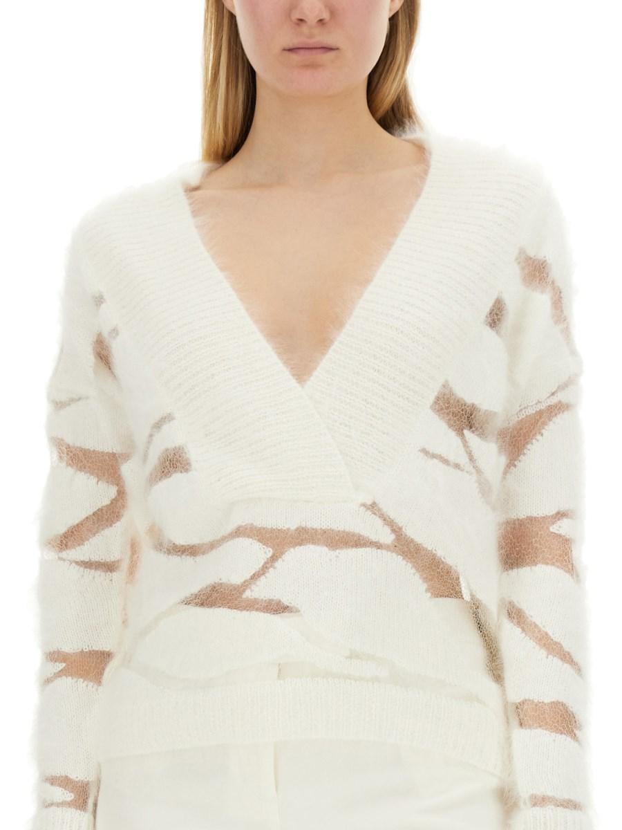 TOM FORD MAGLIA IN LANA CON SCOLLO A V