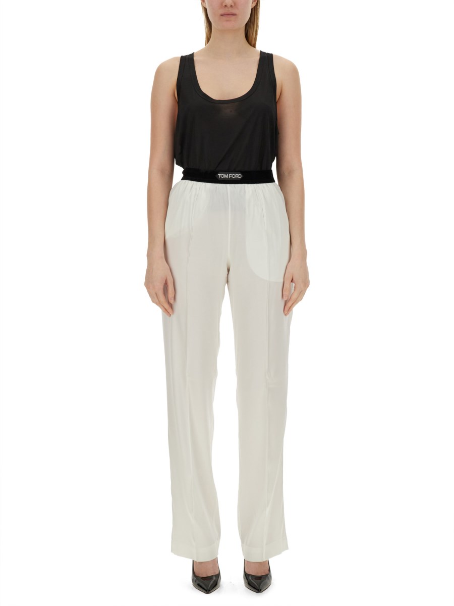 TOM FORD PANTALONE IN SATIN