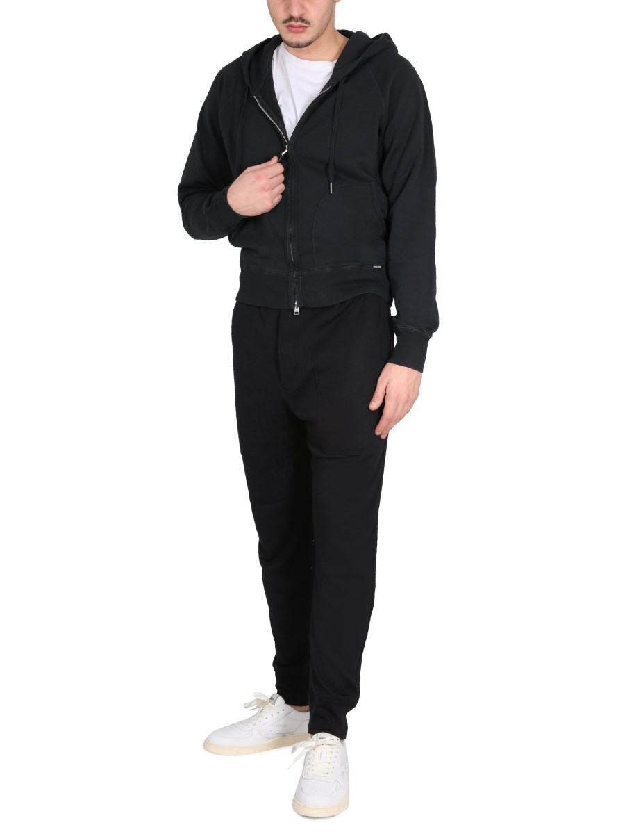 TOM FORD PANTALONE JOGGING IN FELPA DI CASHMERE