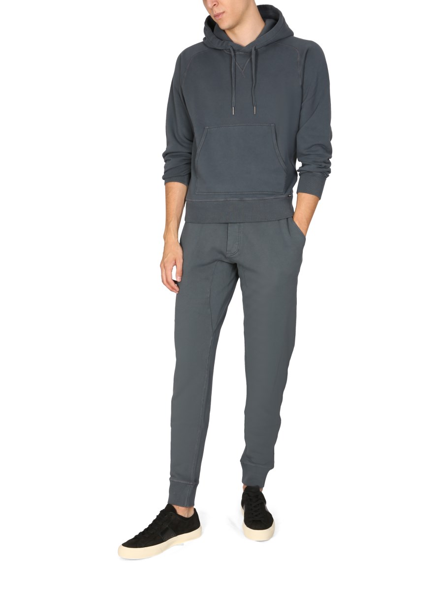 TOM FORD PANTALONE JOGGING IN FELPA DI COTONE