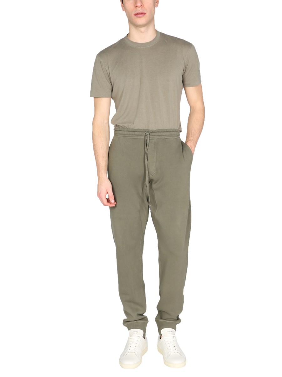 TOM FORD PANTALONE JOGGING REGULAR FIT IN COTONE