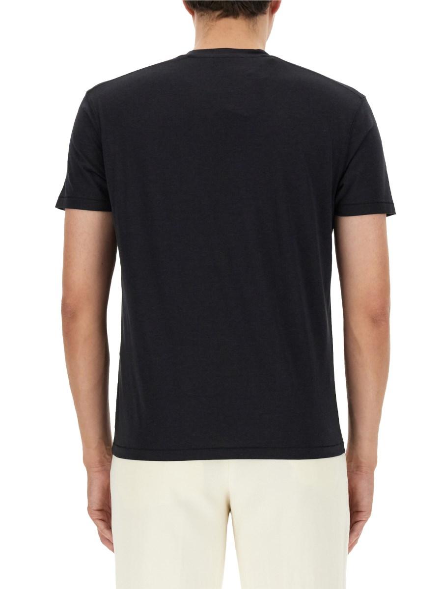 TOM FORD T-SHIRT REGULAR FIT IN LYOCELL