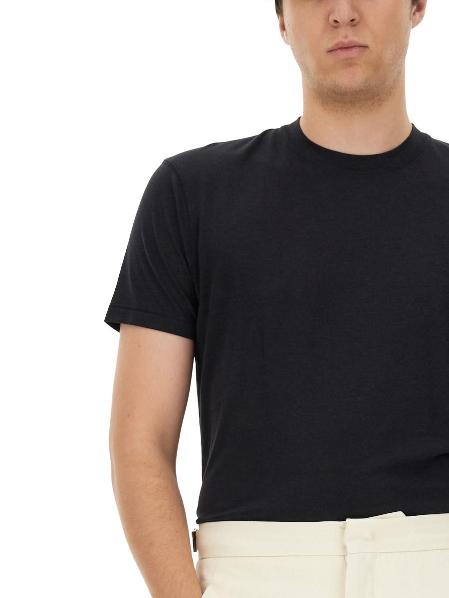 TOM FORD T-SHIRT REGULAR FIT IN LYOCELL
