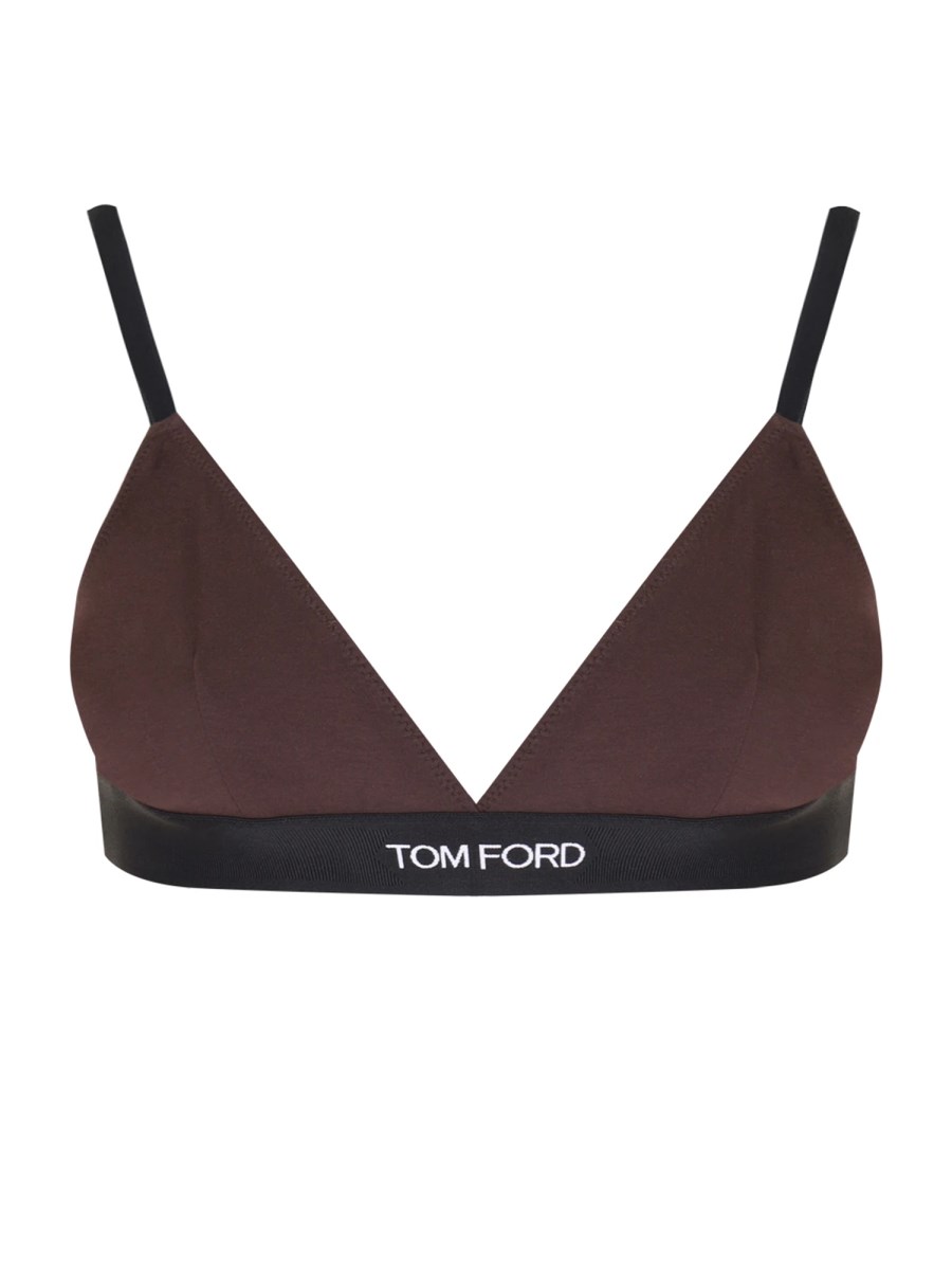 TOM FORD TOP IN MODAL JERSEY CON BANDA LOGATA