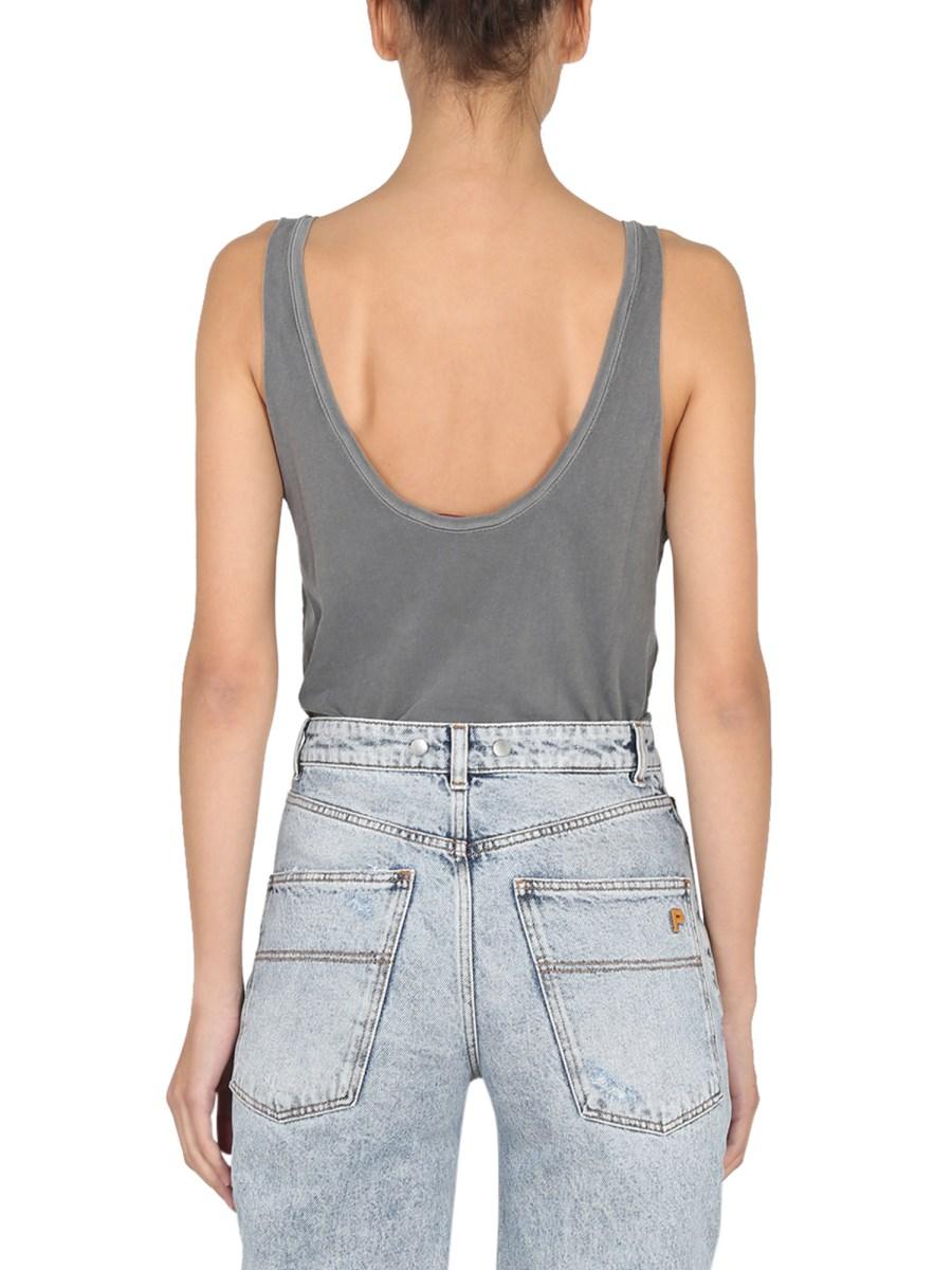 PHILOSOPHY DI LORENZO SERAFINI TOP IN COTONE CON LOGO