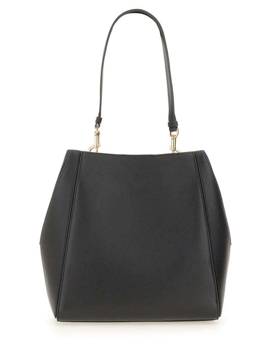 TORY BURCH BORSA IN PELLE MARTELLATA CON LOGO