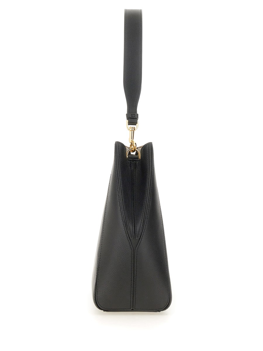 TORY BURCH BORSA IN PELLE MARTELLATA CON LOGO