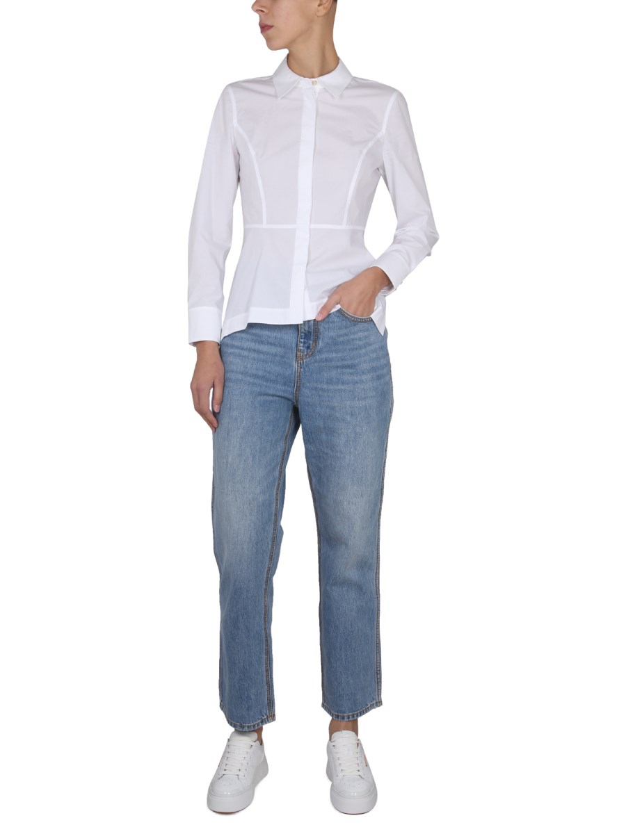 TORY BURCH CAMICIA IN POPELINE DI COTONE