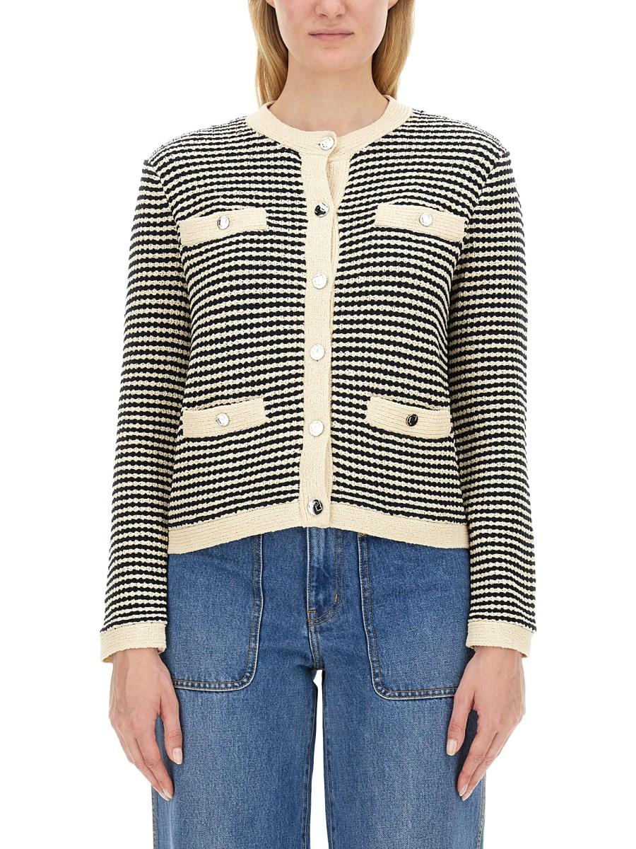 TORY BURCH CARDIGAN KENDRA IN COTONE