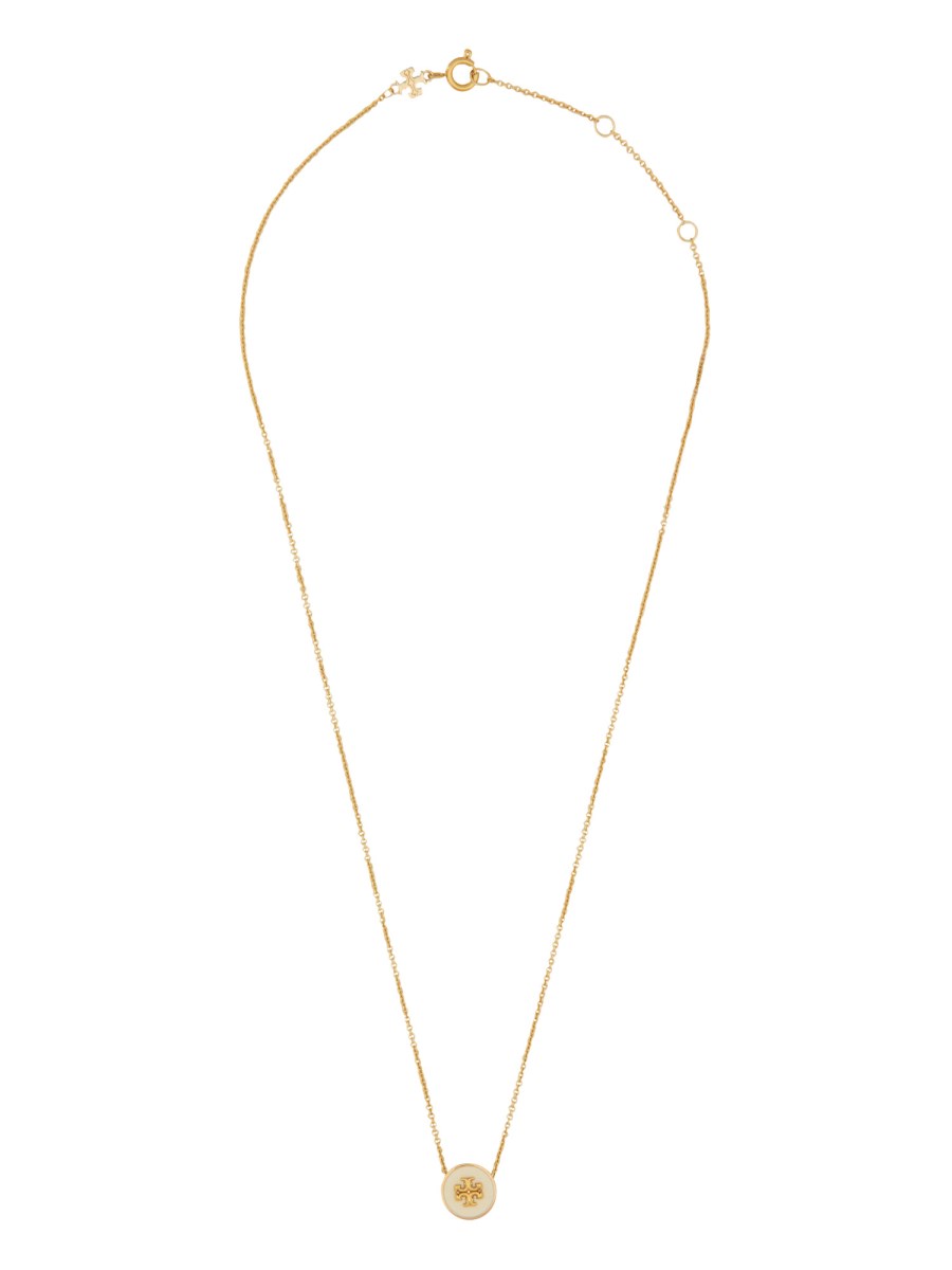 TORY BURCH COLLANA "KIRA" CON PENDENTE LOGO