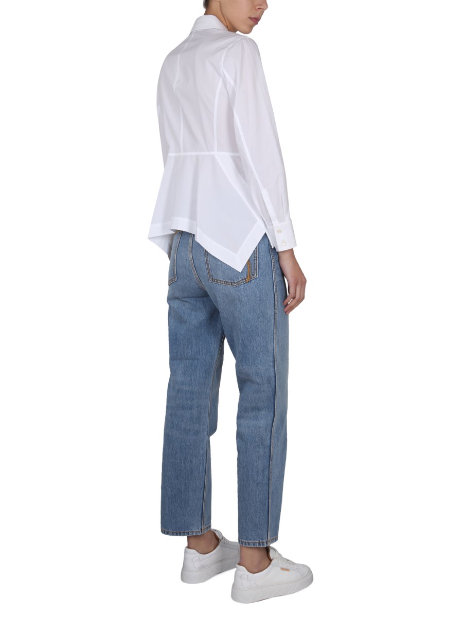 TORY BURCH JEANS STRAIGHT LEG IN DENIM DI COTONE