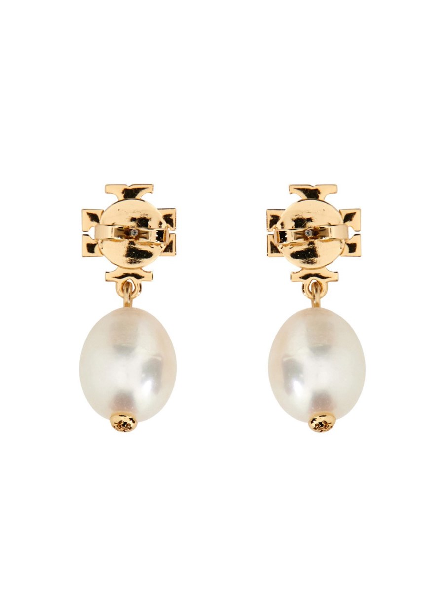 TORY BURCH ORECCHINI PENDENTI "KIRA" CON PERLA