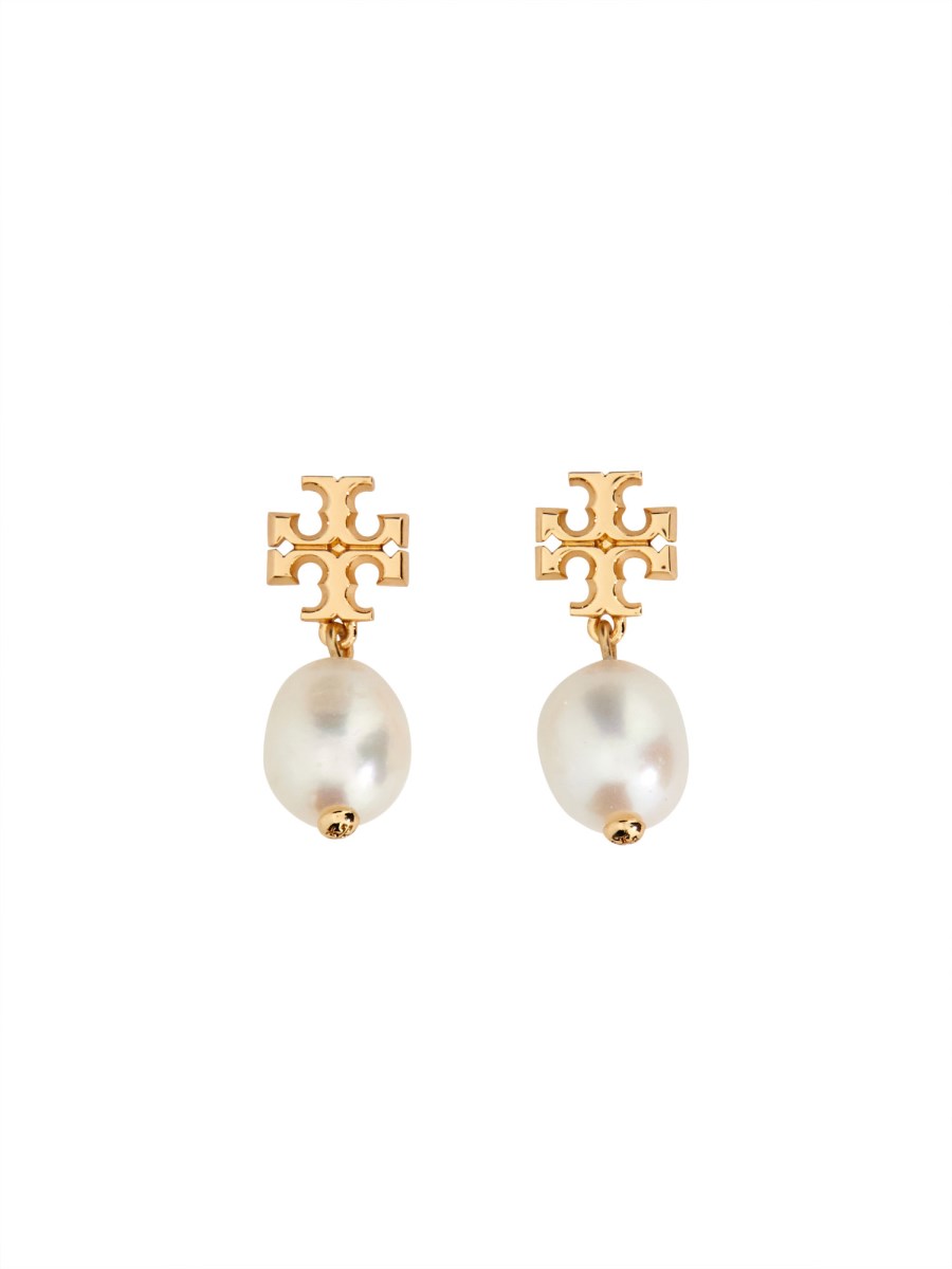 TORY BURCH ORECCHINI PENDENTI "KIRA" CON PERLA