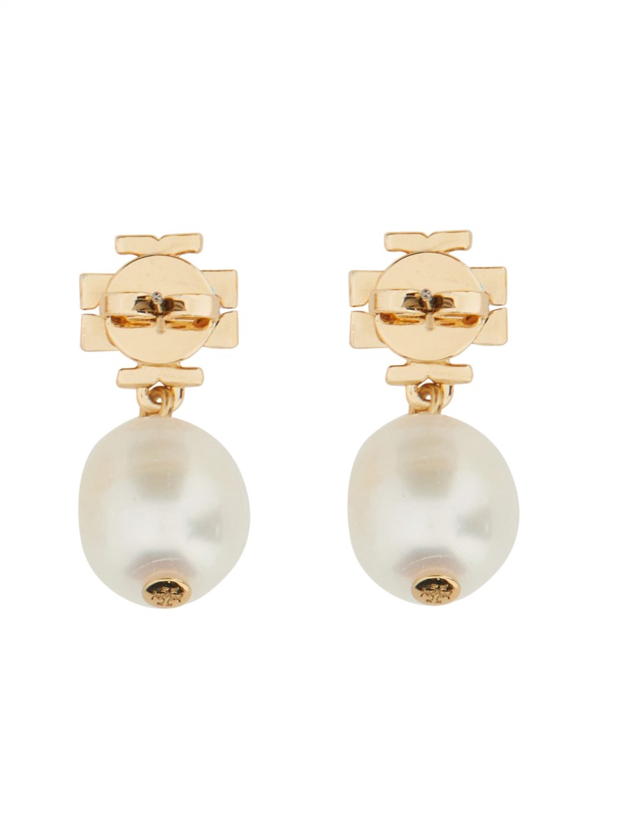 TORY BURCH ORECCHINI PENDENTI "KIRA" CON PERLA