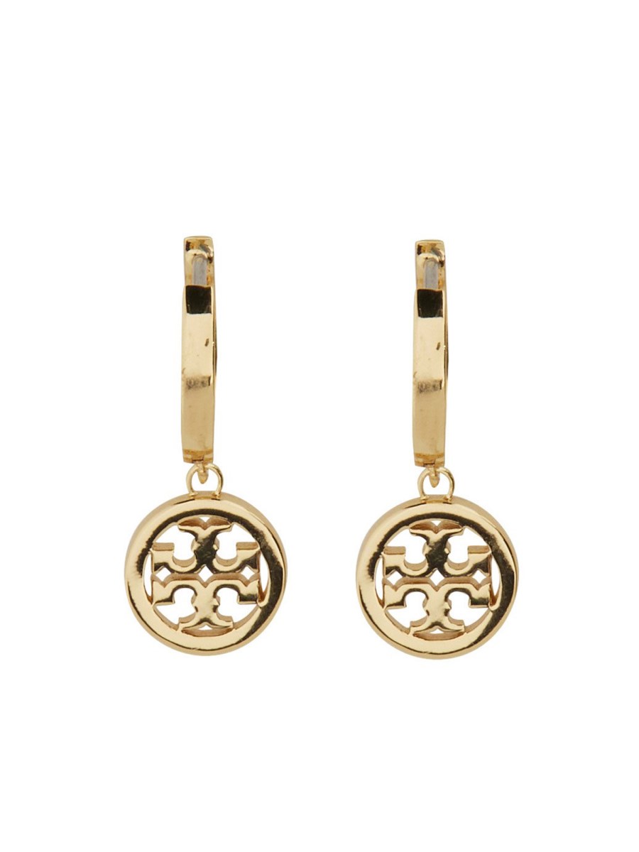 TORY BURCH ORECCHINO A CERCHIO MILLER CON PAVÉ