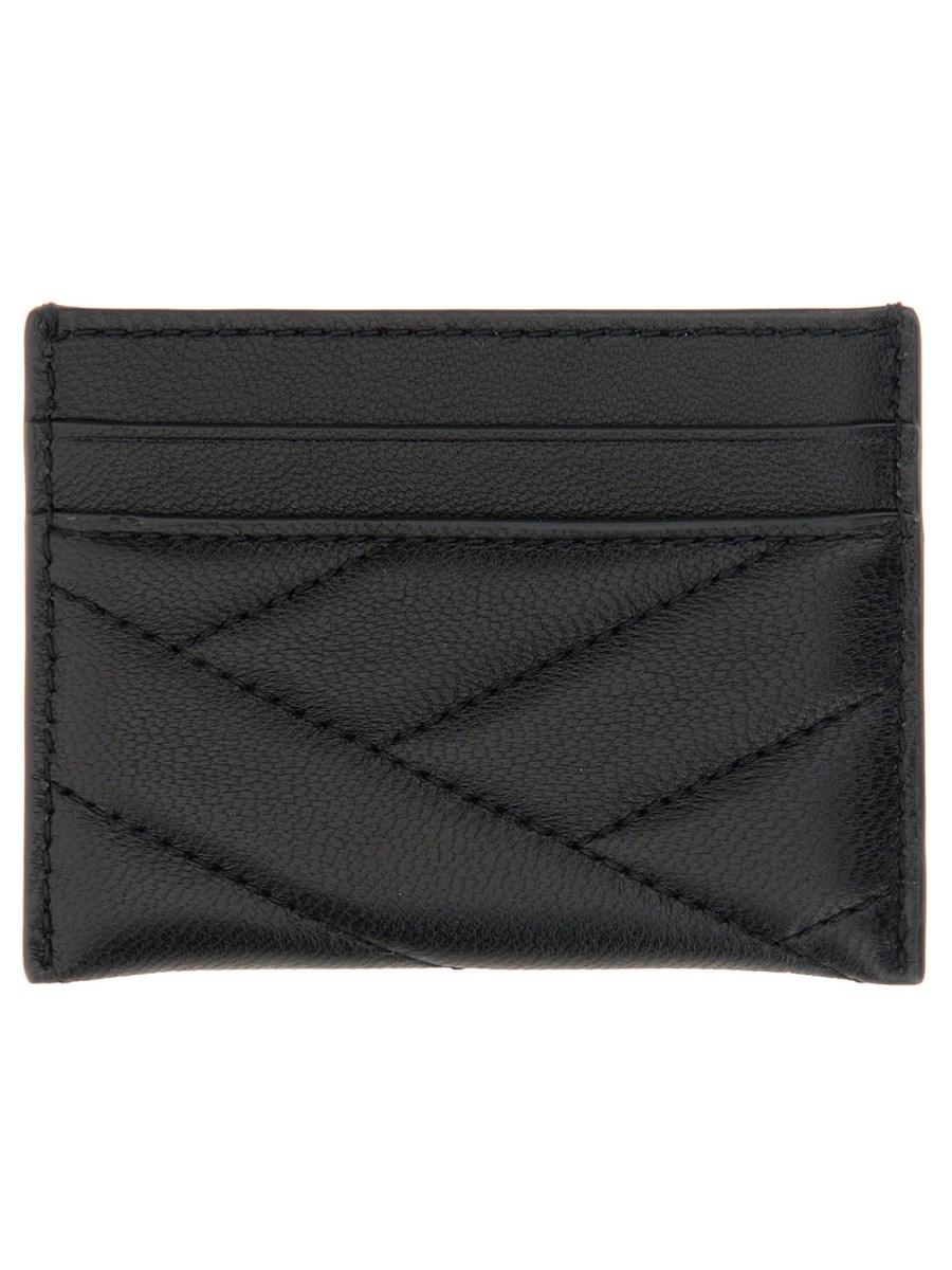 TORY BURCH PORTACARTE "KIRA" IN PELLE CHEVRON