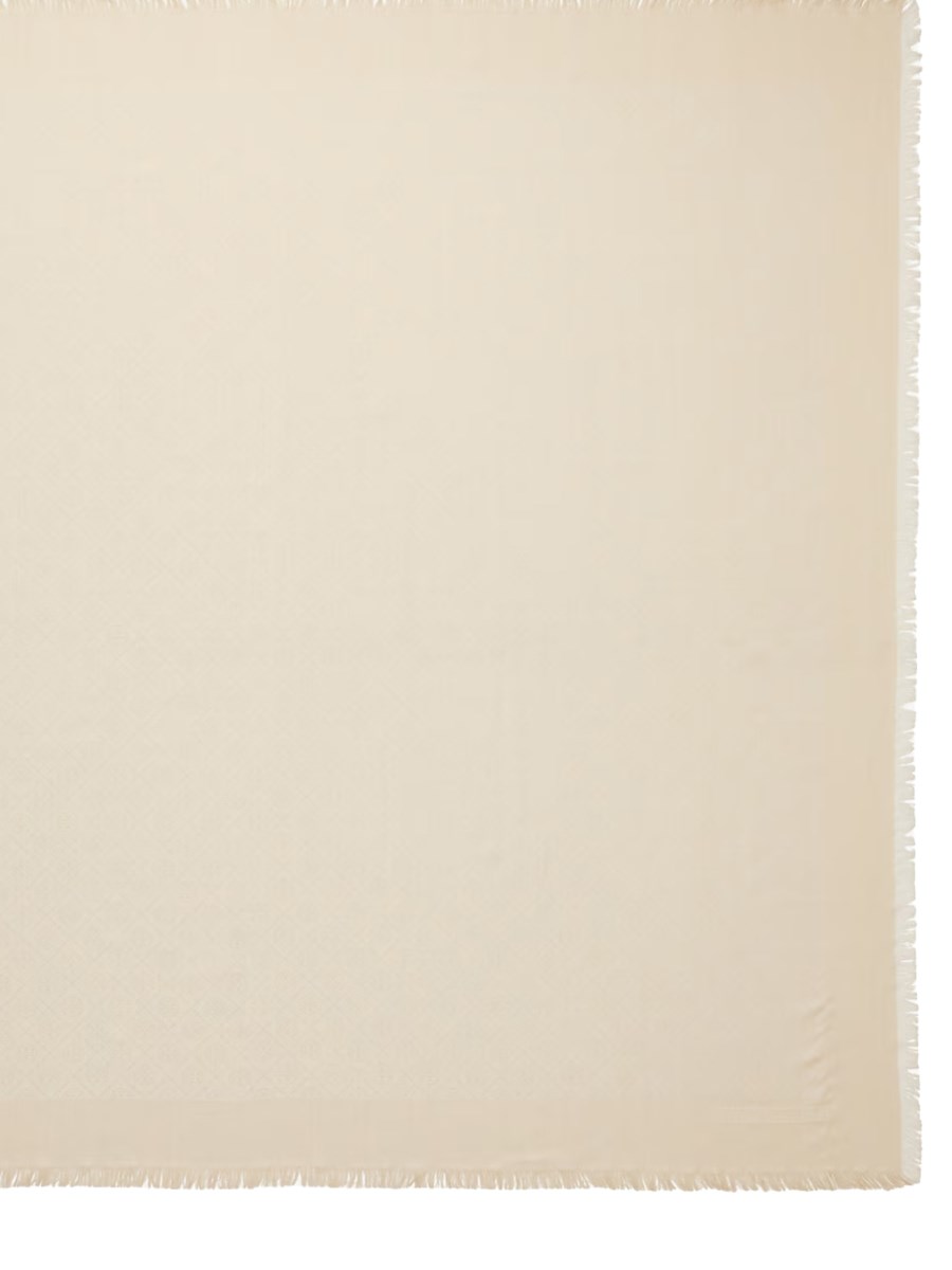 TORY BURCH SCIARPA IN MISTO LANA CON LOGO