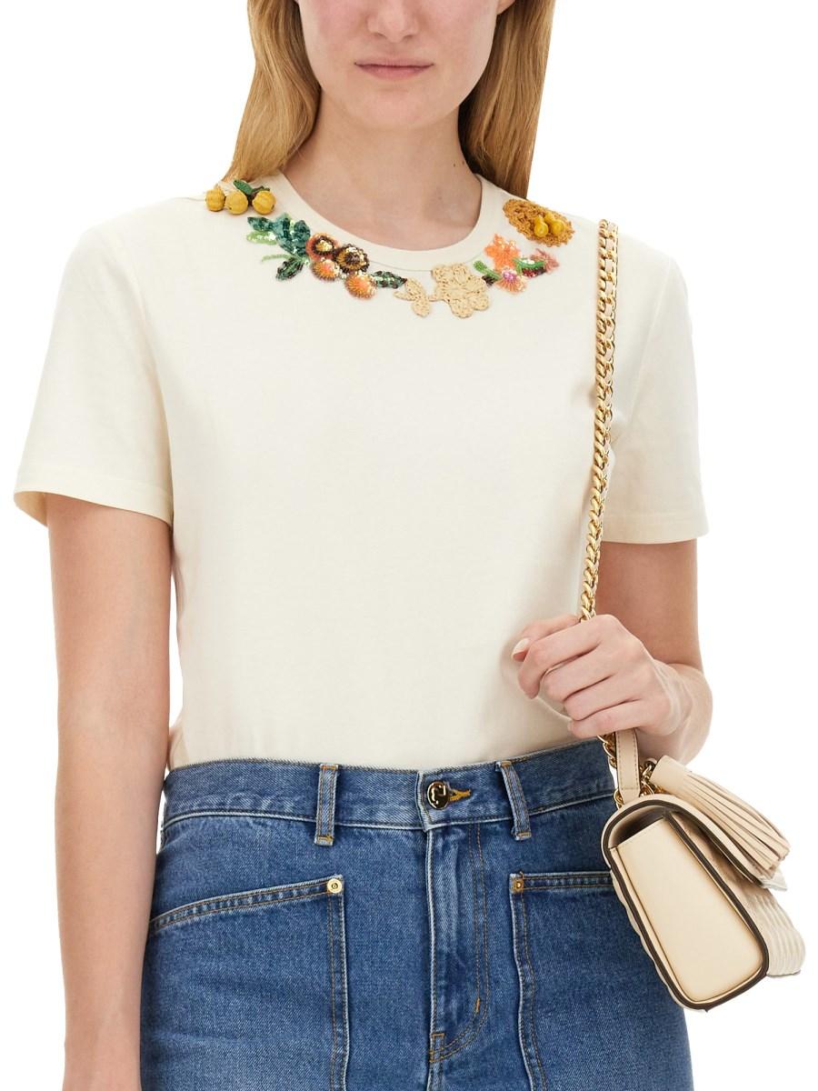 TORY BURCH T-SHIRT IN COTONE