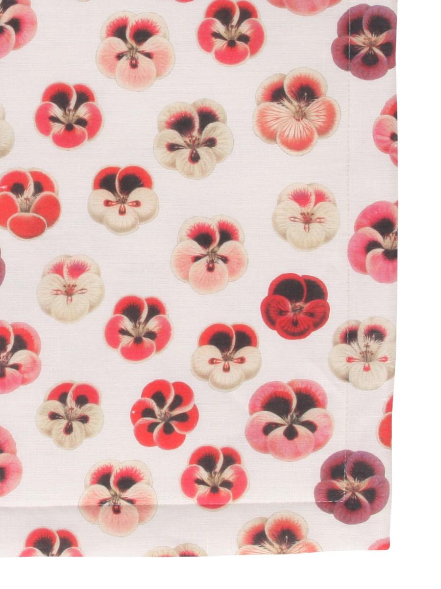 LA DOUBLEJ TOVAGLIETTA IN LINO STAMPA MICRO PANSY SET PER DUE