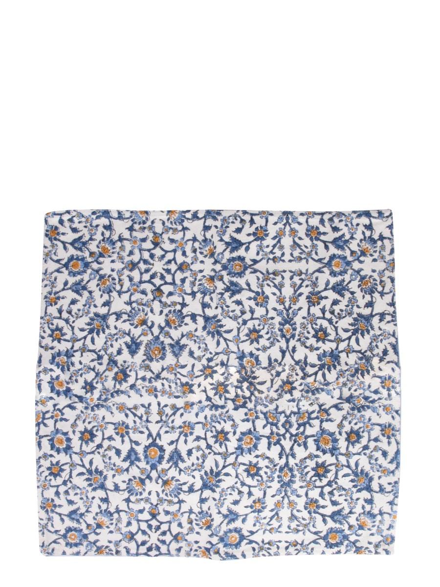 LES-OTTOMANS TOVAGLIOLO IN COTONE CON STAMPA FLOREALE