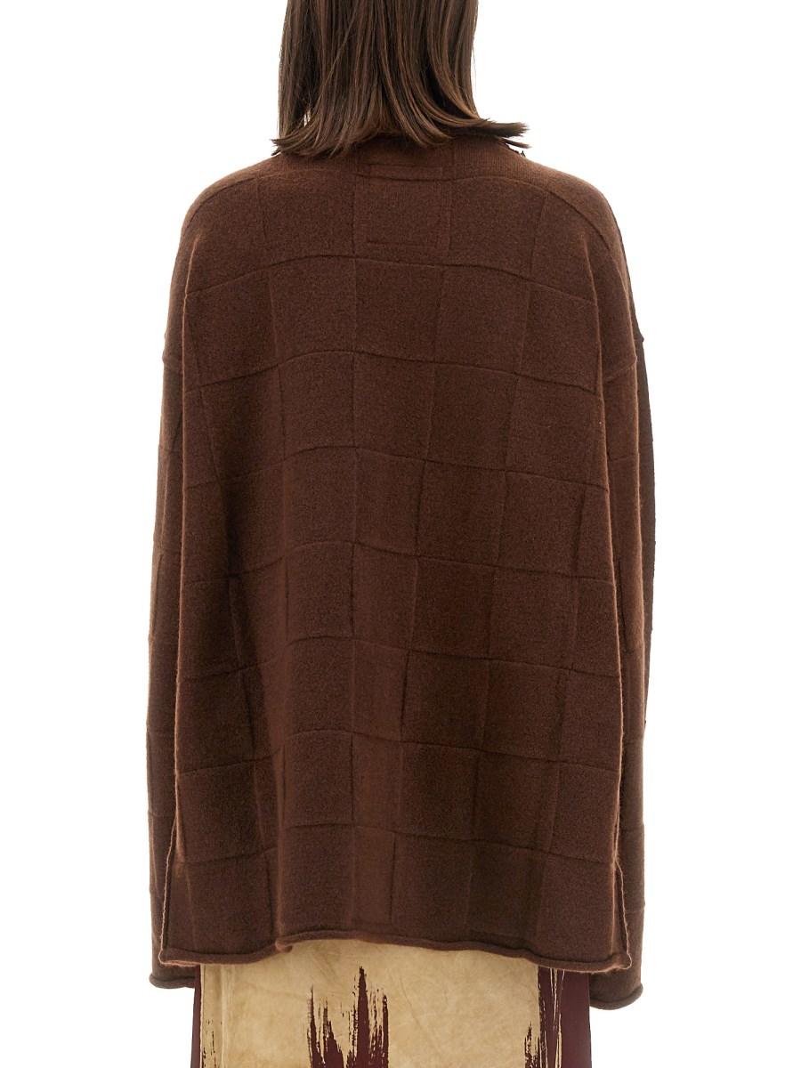 UMA WANG CARDIGAN OVERSIZE FIT IN LANA