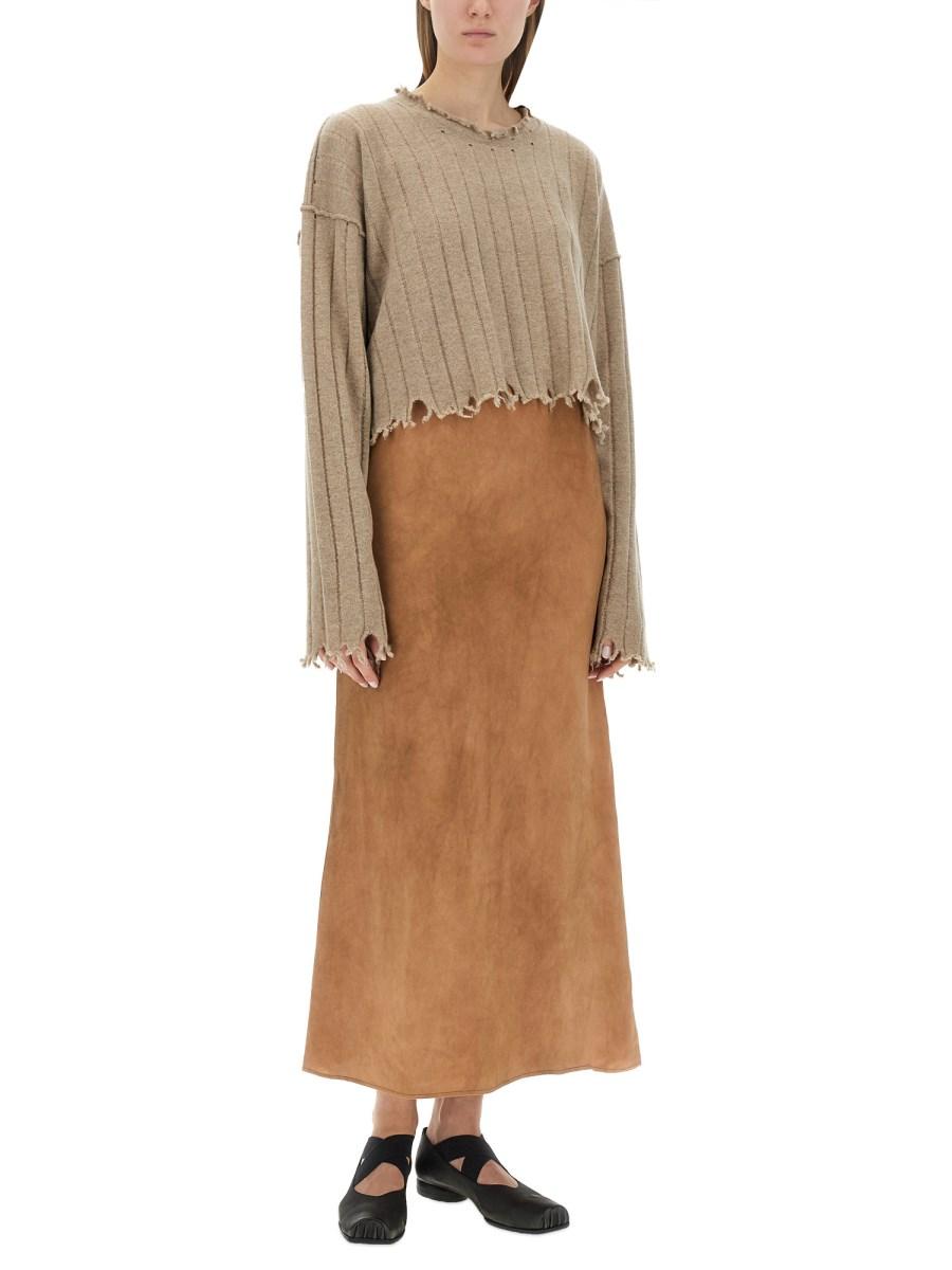 UMA WANG MAGLIA CROPPED IN CASHMERE